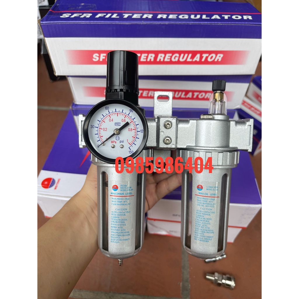 Bộ lọc nước đôi dùng cho máy nén khí