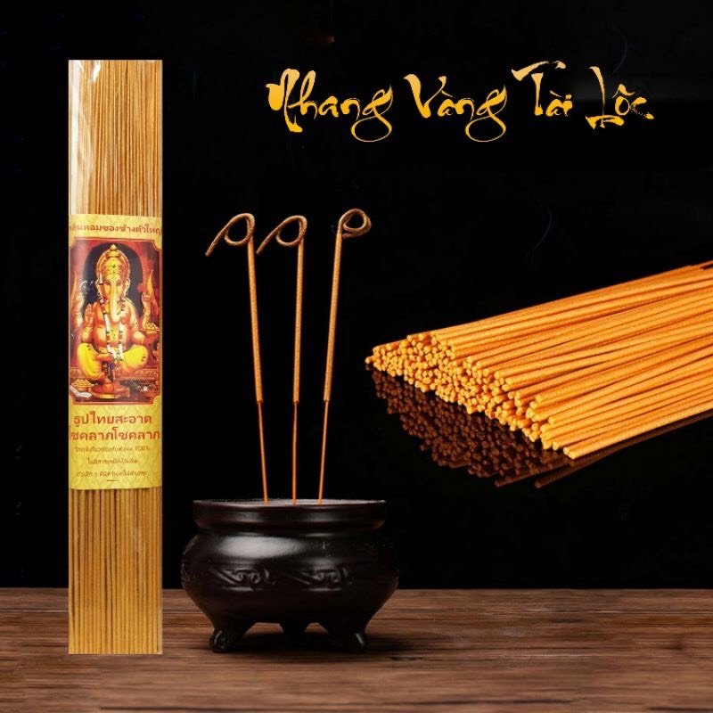 Túi 79 Nén Hương Nhang Thần Tài Thái Lan Nhập Khẩu Chính Hãng Cuốn Tàn Tài Lộc