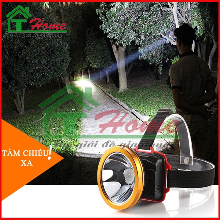 Đèn sạc led đội đầu - đèn pin đội đầu siêu sáng a4 loại pin sạc - ánh sáng trắng