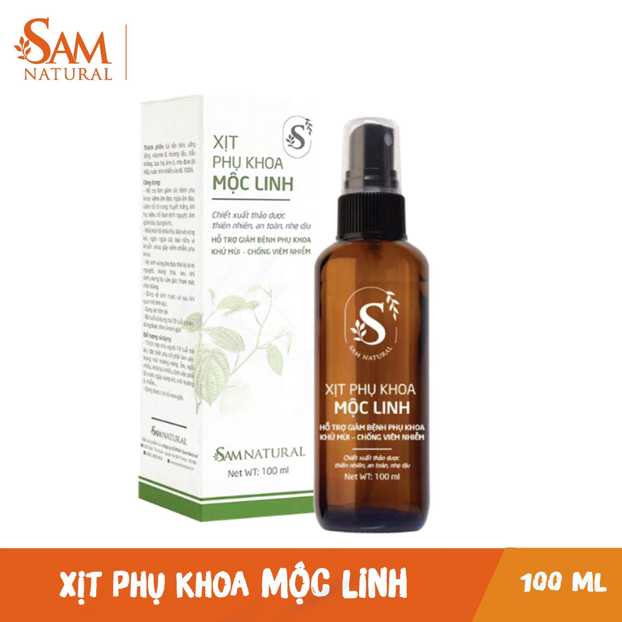 Xịt phụ khoa thảo dược - Xịt vùng kín Mộc Linh 100 ml