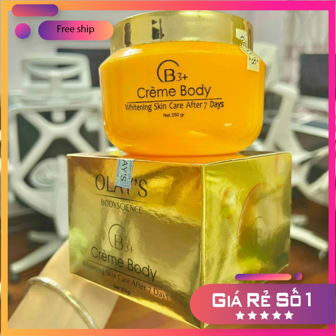 Kem body olay's creme body b3+ 250g trắng mịn da , thấm nhanh , ko bết rít olay b3