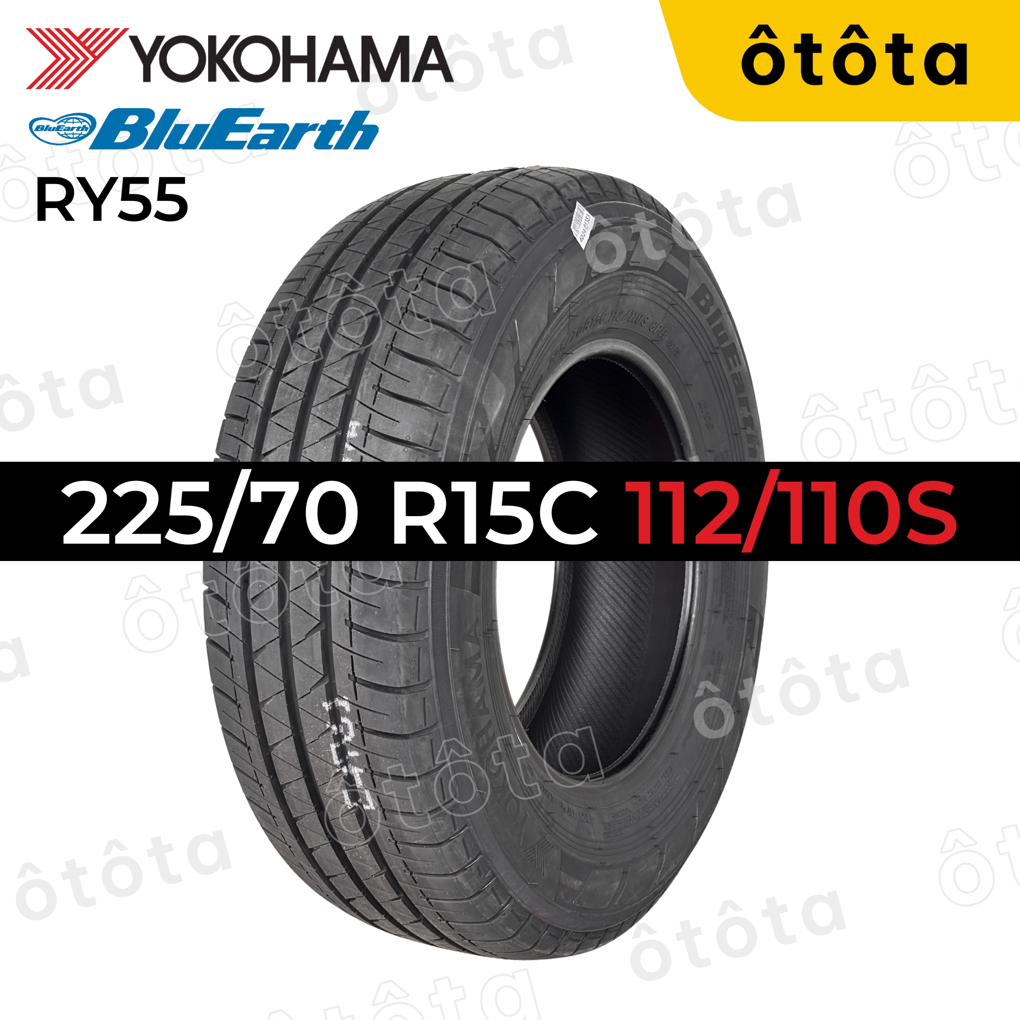 Lốp ô tô Yokohama BluEarth VAN RY55 225/70 R15C 110S - Chính hãng BH 5 năm (225/70R15, 225 70 R15)
