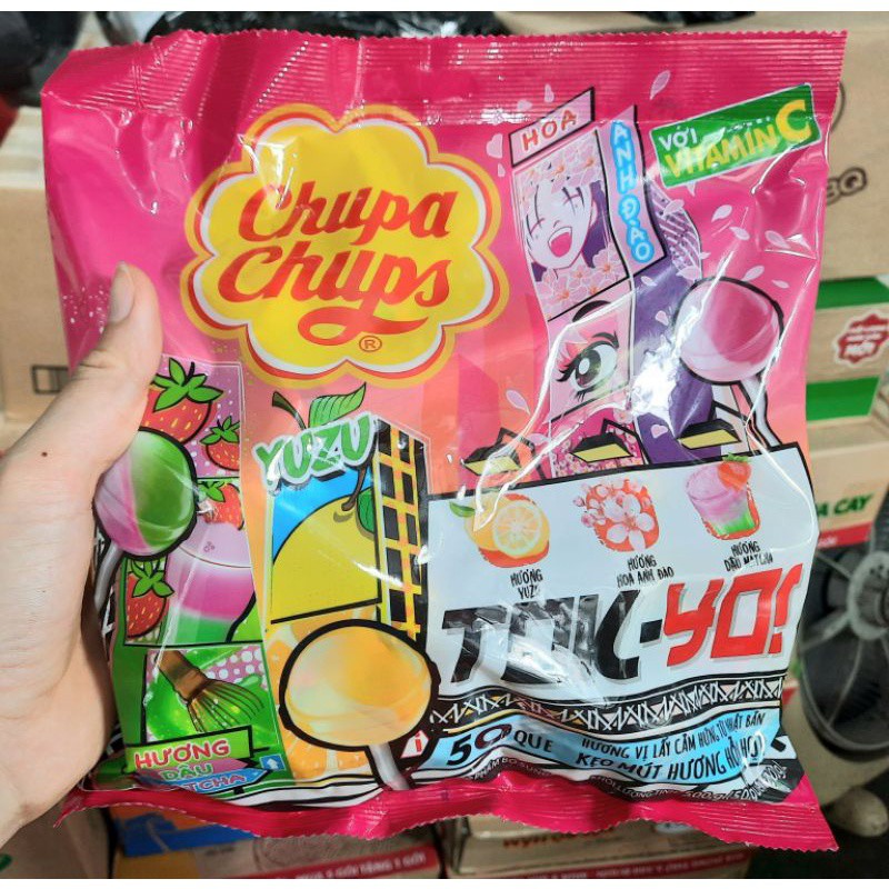 Kẹo Mút Chupa Chups Tok-Yo GÓI 50 viên