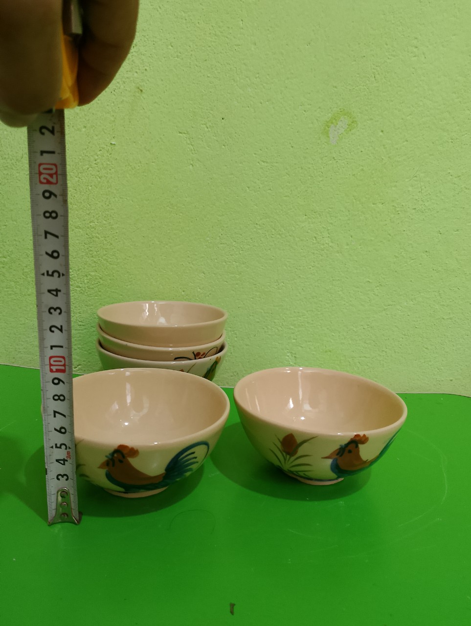 Combo 10 chén cơm vẽ con gà
