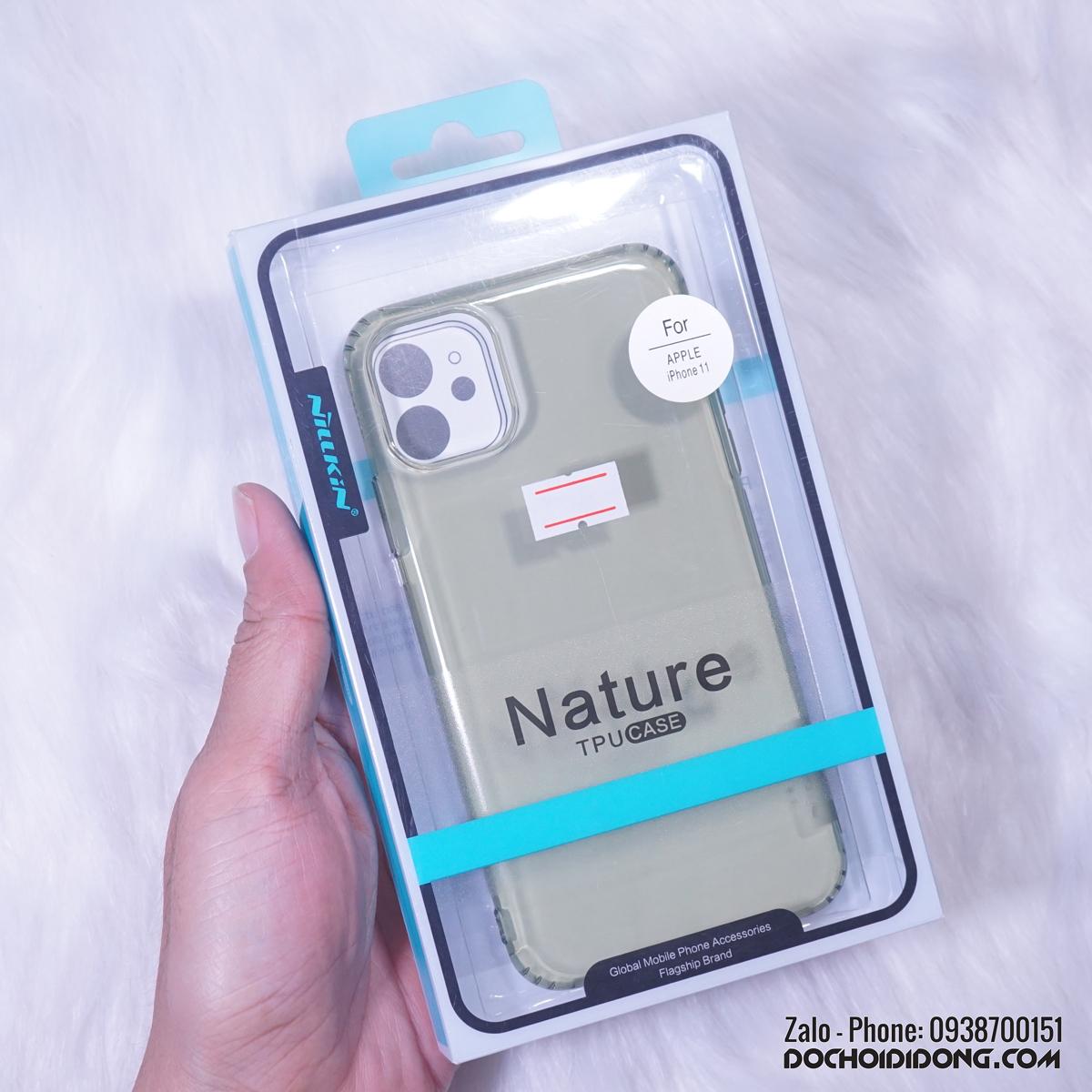 Ốp lưng iPhone 11 Nillkin dẻo trong siêu mỏng