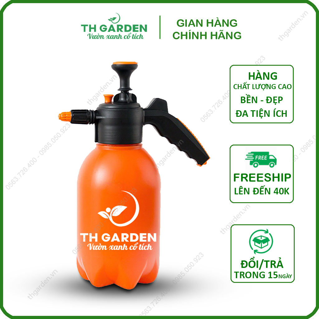 Bình Tưới Cây Cao Cấp TH Garden - Bình Xịt Nước Tưới Cây Cảnh, Cây Hoa - Nhựa HDPE cao cấp siêu bền