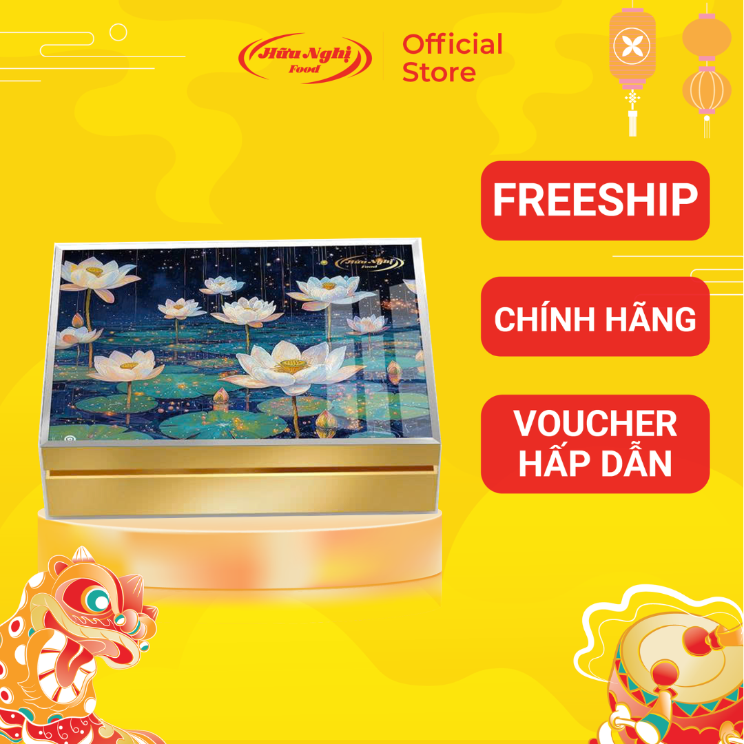 BÁNH TRUNG THU HỮU NGHỊ THANH NGUYỆT TRỨ DANH (8 Bánh nướng 80g)