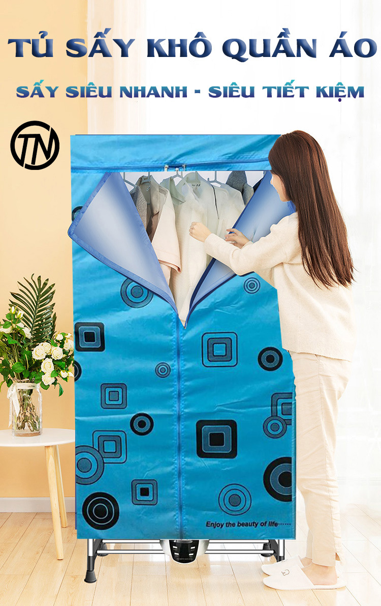 Tủ sấy quần áo và chăn gối, dày dép - Tủ sấy đa năng - Tủ vải sấy khô quần áo