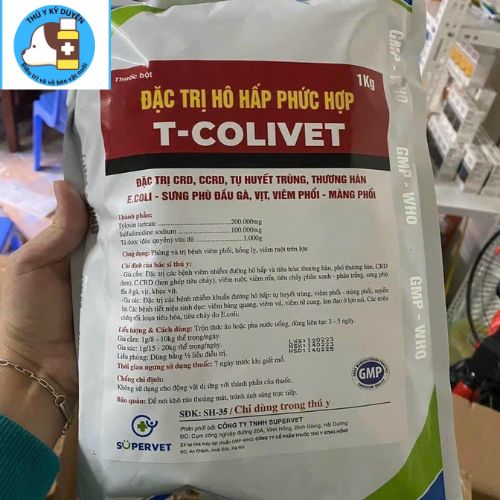 Đặc Trị Hô Hấp Phức Hợp T - Colivet SUPERVET Dùng Cho Gia Súc Và Gia Cầm