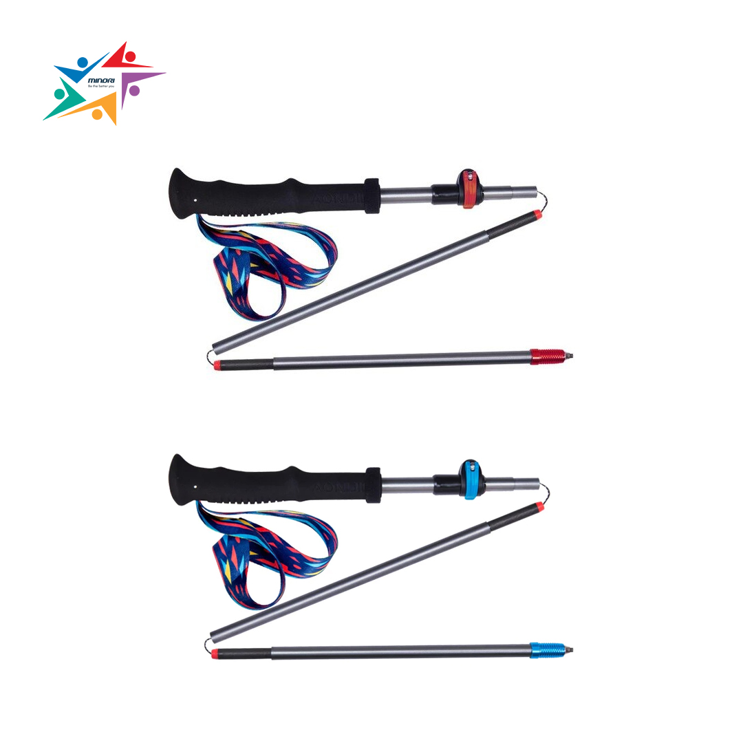 Gậy carbon chạy trail thể thao aonijie e4205 - siêu nhẹ, có thể gấp gọn