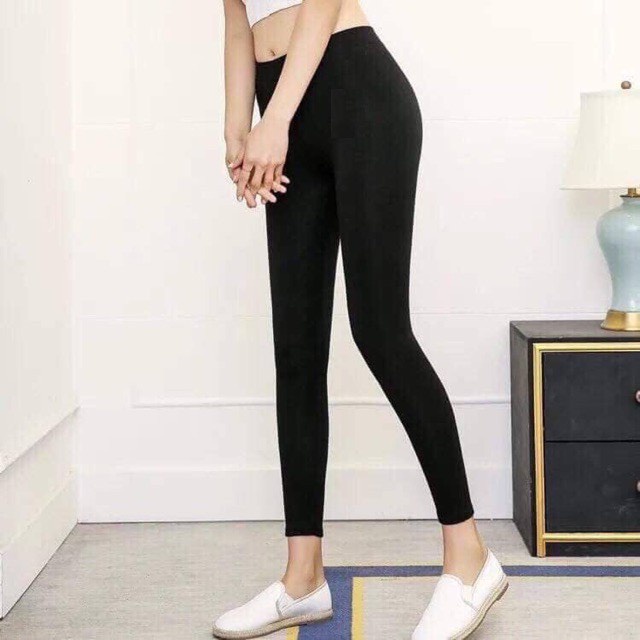 freeship - quần nỉ lót lông nữ quần legging lót nỉ đại hàn co dãn 4 chiều quần giữ nhiệt cạp cao nâng mông HALA FASHION