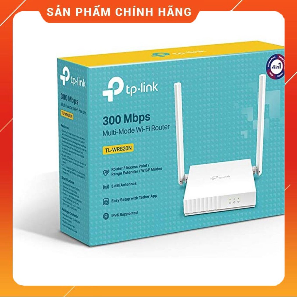 (Siêu Rẻ) Bộ phát WiFi - Router WiFi TPlink TL-WR 820N chuẩn N tốc độ 300Mbps