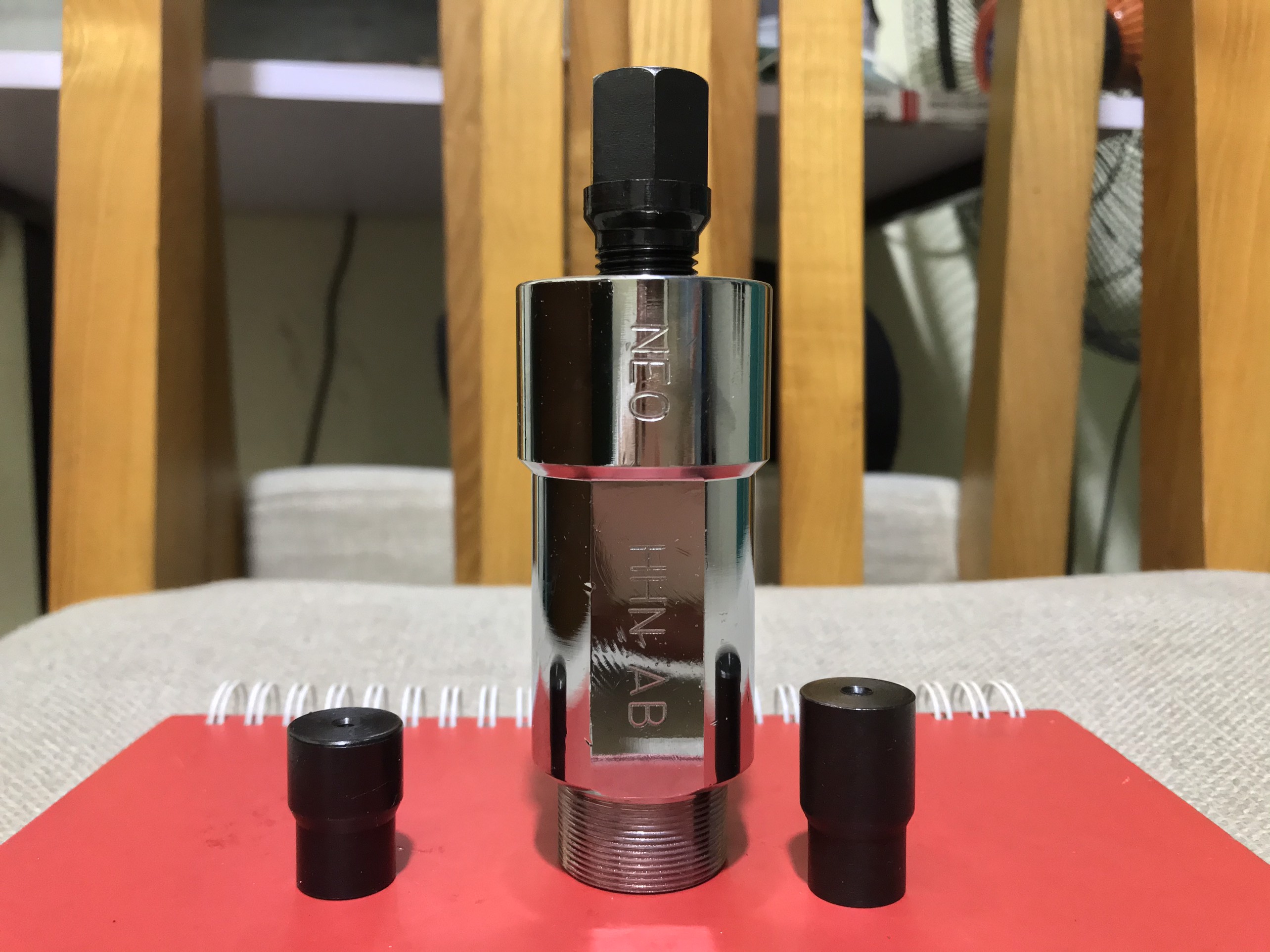 Vam điện xe ga - cảo vô lăng neo ab cup waves110 lead vision winner raider novo sh ý - vam mâm điện đa năng - cảo cuộn lửa xe máy - tiện cnc nguyên khối thép c45 mạ crom bóng