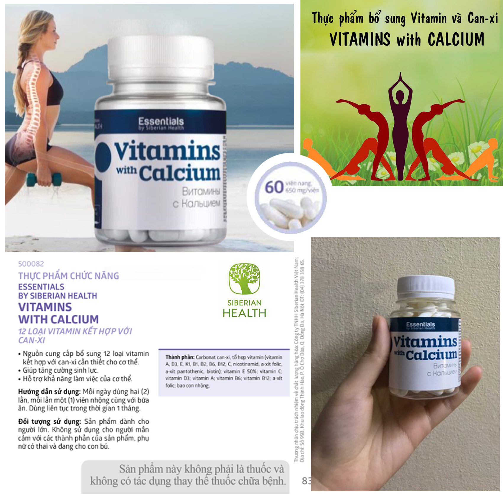 Vitamins with Calcium [Siberian] - Tăng cường sinh lực
