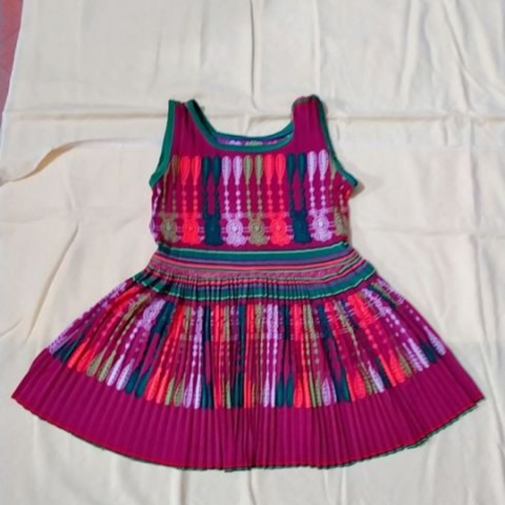 Váy Thổ Cẩm Dân Tộc H-mông Cho Bé