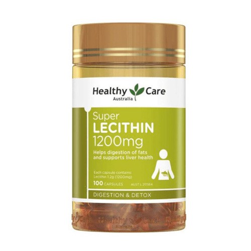 Mầm đậu nành úc healthy care hỗ trợ tăng vòng 1 mầm đậu nành healthy care super lecithin 100 viên
