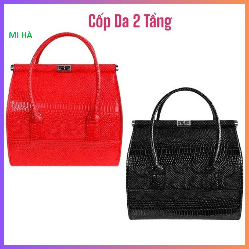 Cốp da đựng mỹ phẩm trang điểm,nail,phun xăm,hộp cốp nối mi ,tủ đựng phụ kiện,túi 2 tầng đựng đồ nghề makeup