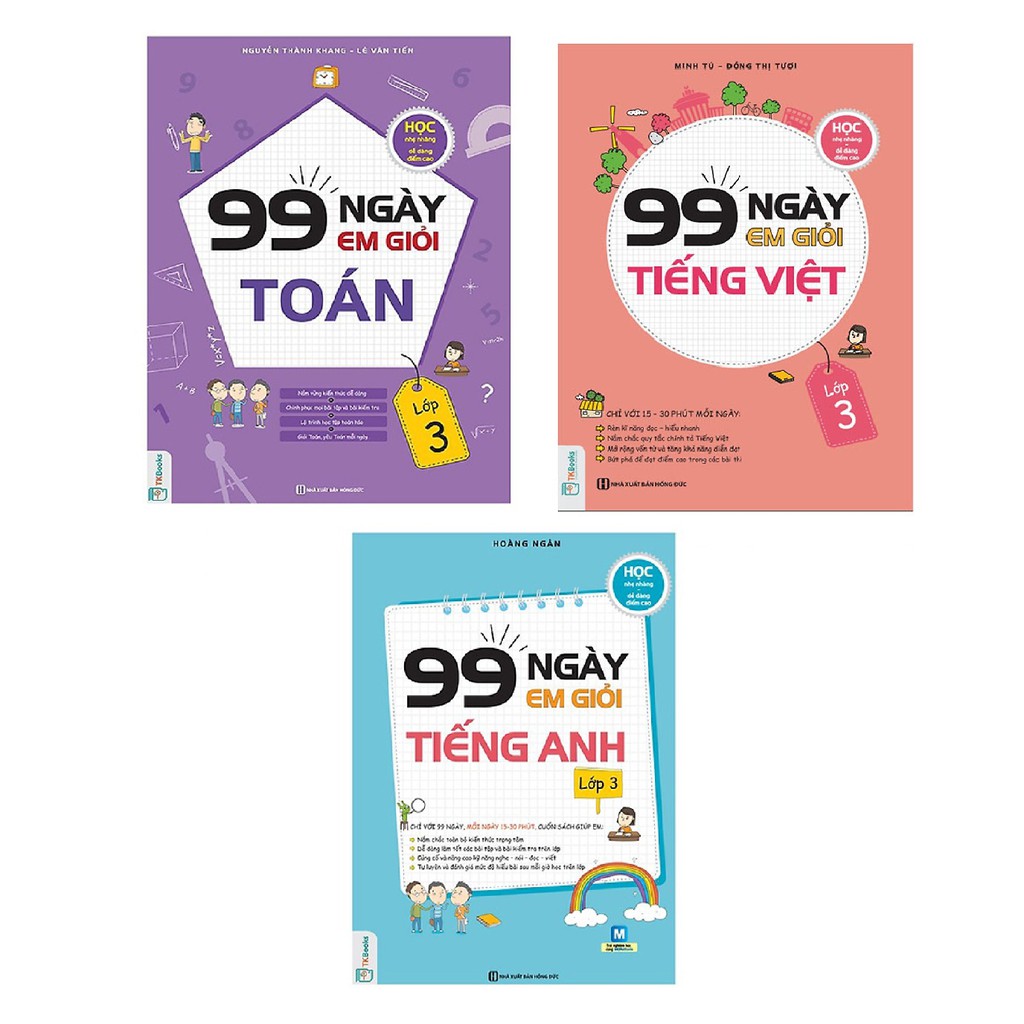 Sách - 99 Ngày Em Giỏi Toán - Tiếng Việt - Tiếng Anh Lớp 3 - Tùy chọn