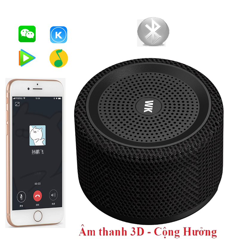 [HCM][KHUYẾN MÃI 50%] Loa Di Động Không dây Bluetooth nhỏ gọn Remax WK-D18 âm thanh chất lượng cao thích hợp nghe nhạc đi du lịch