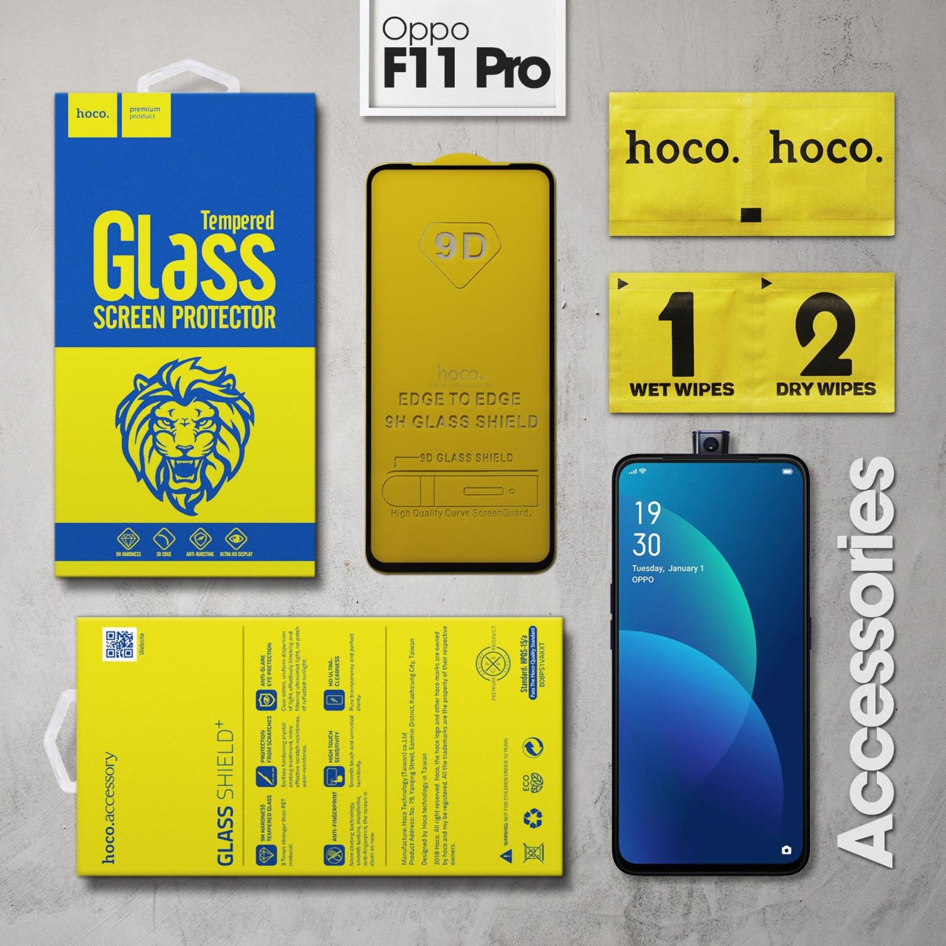 Miếng dán màn hình cường lực Oppo F11 Pro hiệu Hoco Full Keo