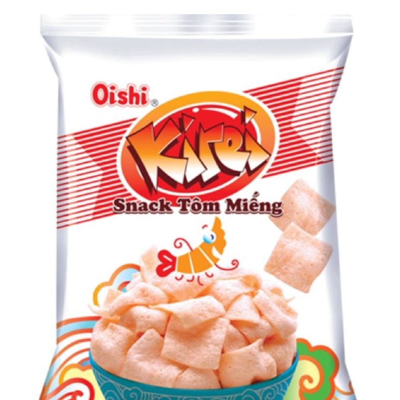 Oishi Snack Tôm miếng 35g 10 gói bịch