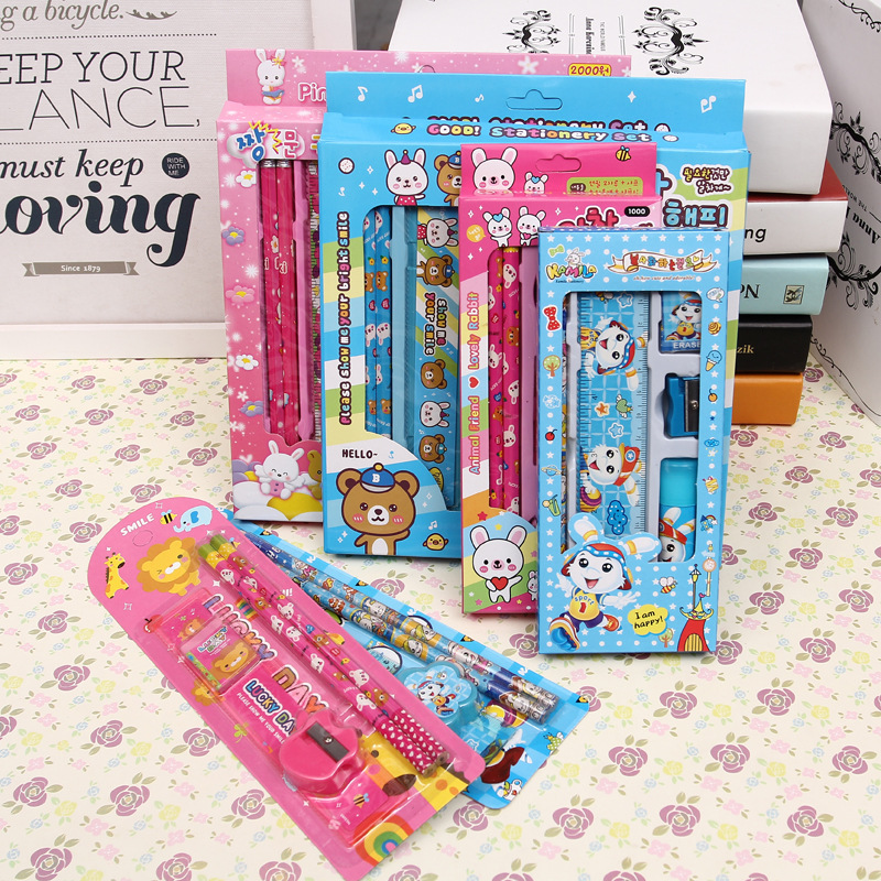 Set đồ dùng dụng cụ học tập 9 món cho bé tiểu học