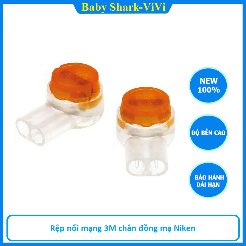 Rệp nối mạng, hạt nối mạng 3M UY2 100 hạt chân đồng cao cấp