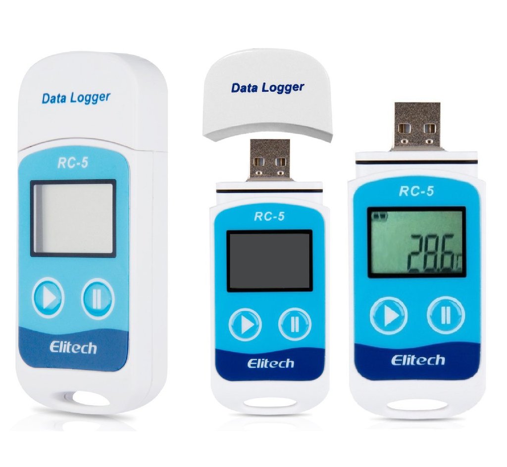Máy lưa dữ liệu usb mini elitech rc-5 cảm biến nhiệt độ bên trong máy ghi nhiệt độ-sku-mldl-hihi