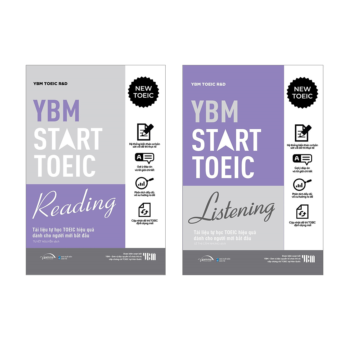 Combo YBM TOEIC Start Reading + YBM TOEIC Start Listening - AlphaBooks
