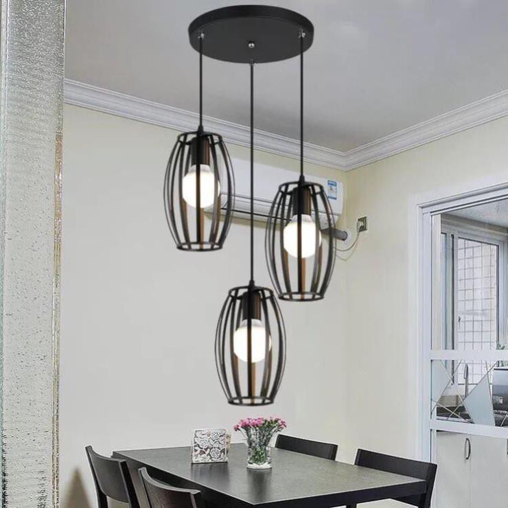 [HCM]bộ đèn thả bàn ăn 3 chao - đèn thả trang trí