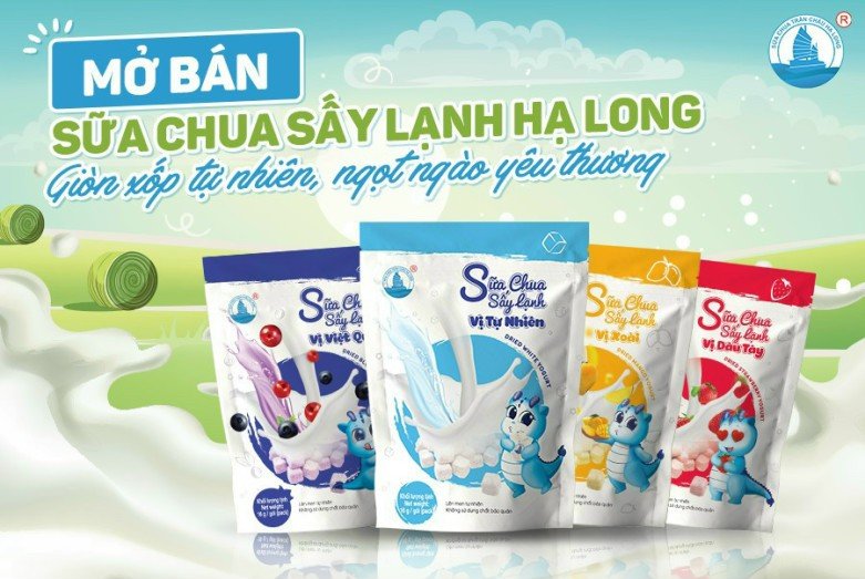 Sữa chua khô sấy lạnh Hạ Long cho bé từ 7 tháng tuổi đủ 4 vị siêu ngon cho bé