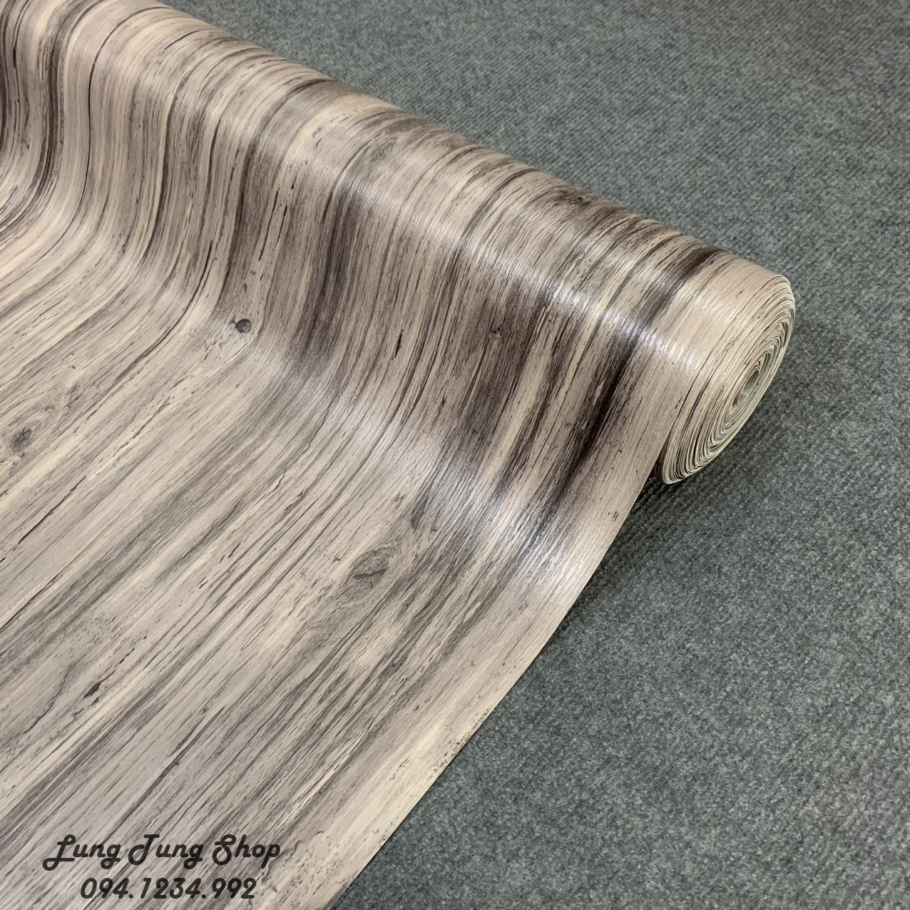 [ Vân nổi - mới nhất ] Simili lót sàn vân gỗ - thảm nhựa lót sàn vân gỗ trắng tím