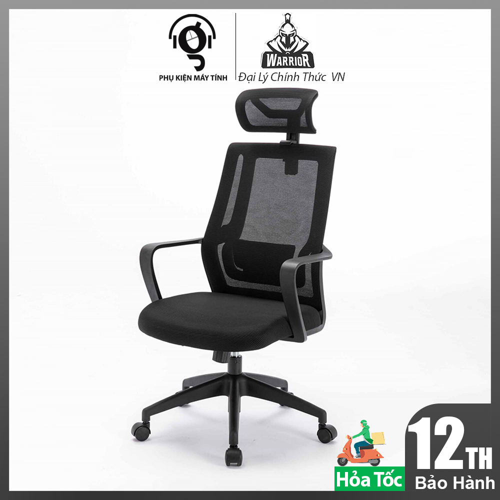 Ghế văn phòng warrior – woc102 black