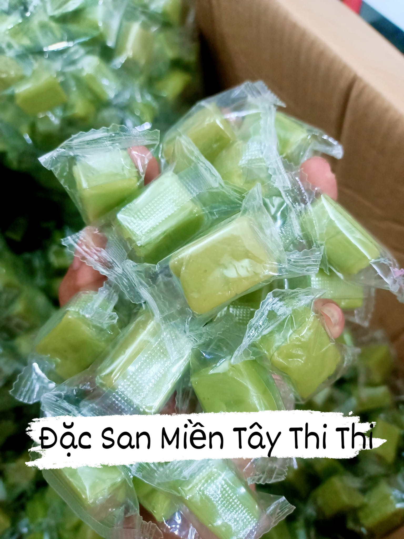 200gr kẹo dừa sáp vị lá dứa