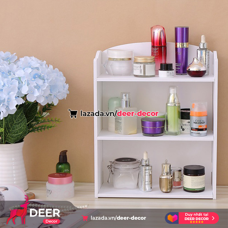 Kệ Để Mỹ Phẩm 3 Ngăn Nhiều Size Chọn Lựa - DEER DECOR