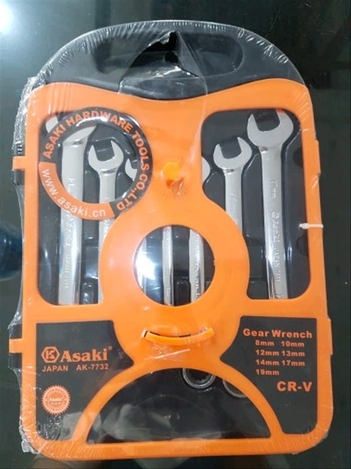 Bộ cờ lê miệng vòng 2 chiều cao cấp asaki ak-7732