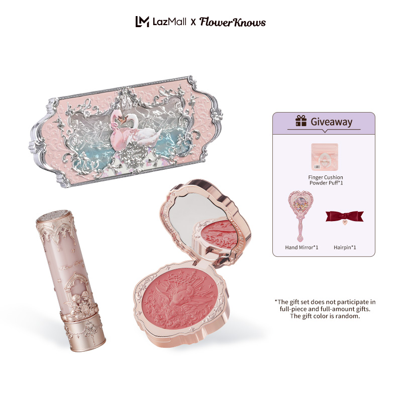 Flower Knows 2024 Valentine's Day Makeup Gift Set Include Lipstick Eyeshadow Blush and more