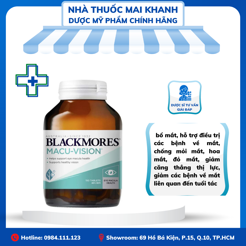 Viên uống bổ mắt Blackmores Macu-Vision Úc