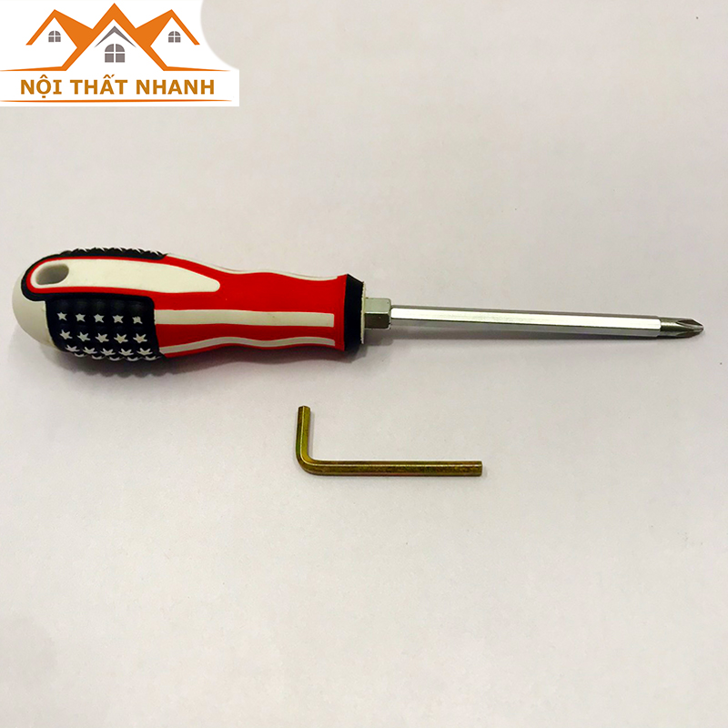 Combo Tu vít 2 đầu đa năng + Lục lăng chữ L