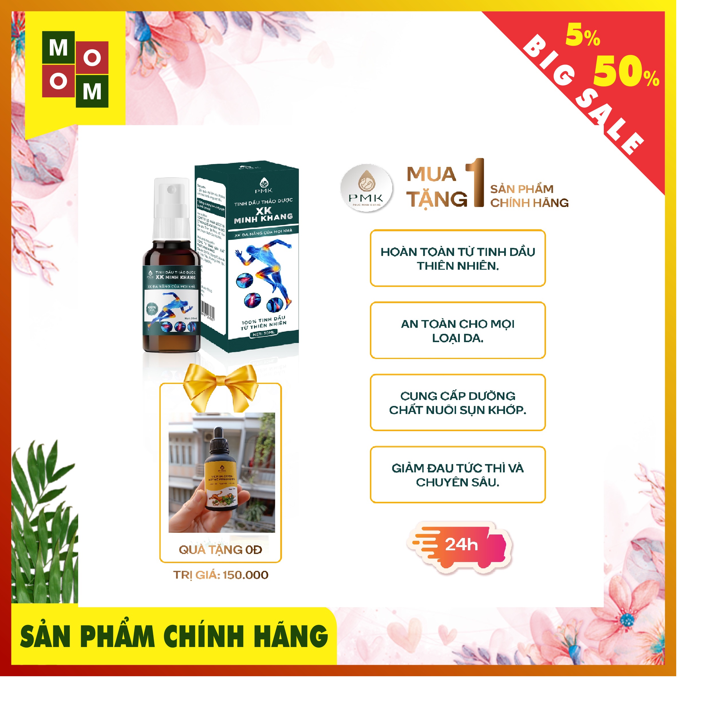 Tinh dầu xoa bóp xương khớp Minh Khang