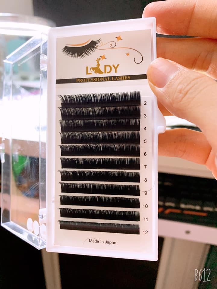 1 khay mi 12 line siêu đen, siêu mềm, siêu bắt keo
