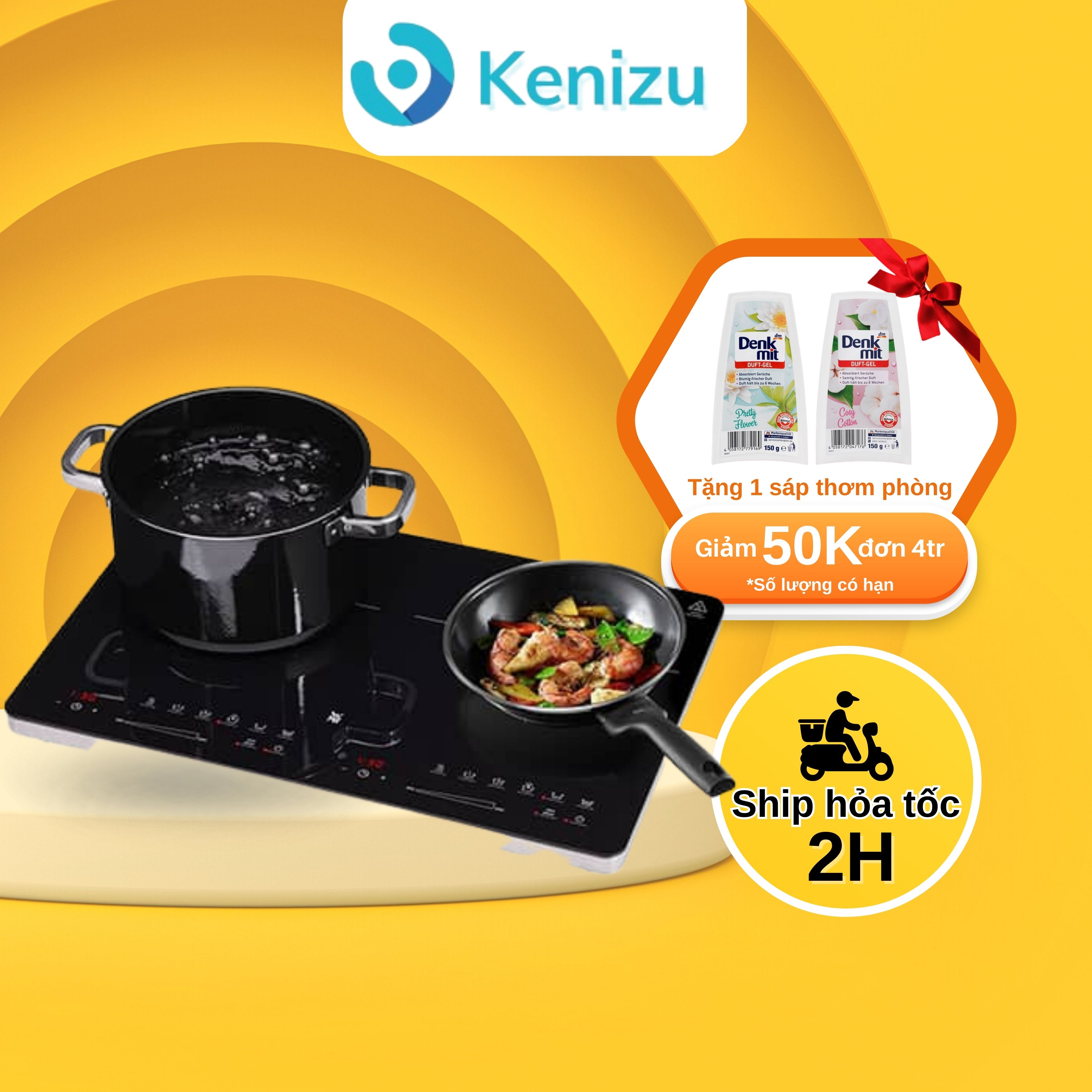 Bếp từ đôi wmf kult x - công suất 3500w - 8 mức năng lượng điều chỉnh