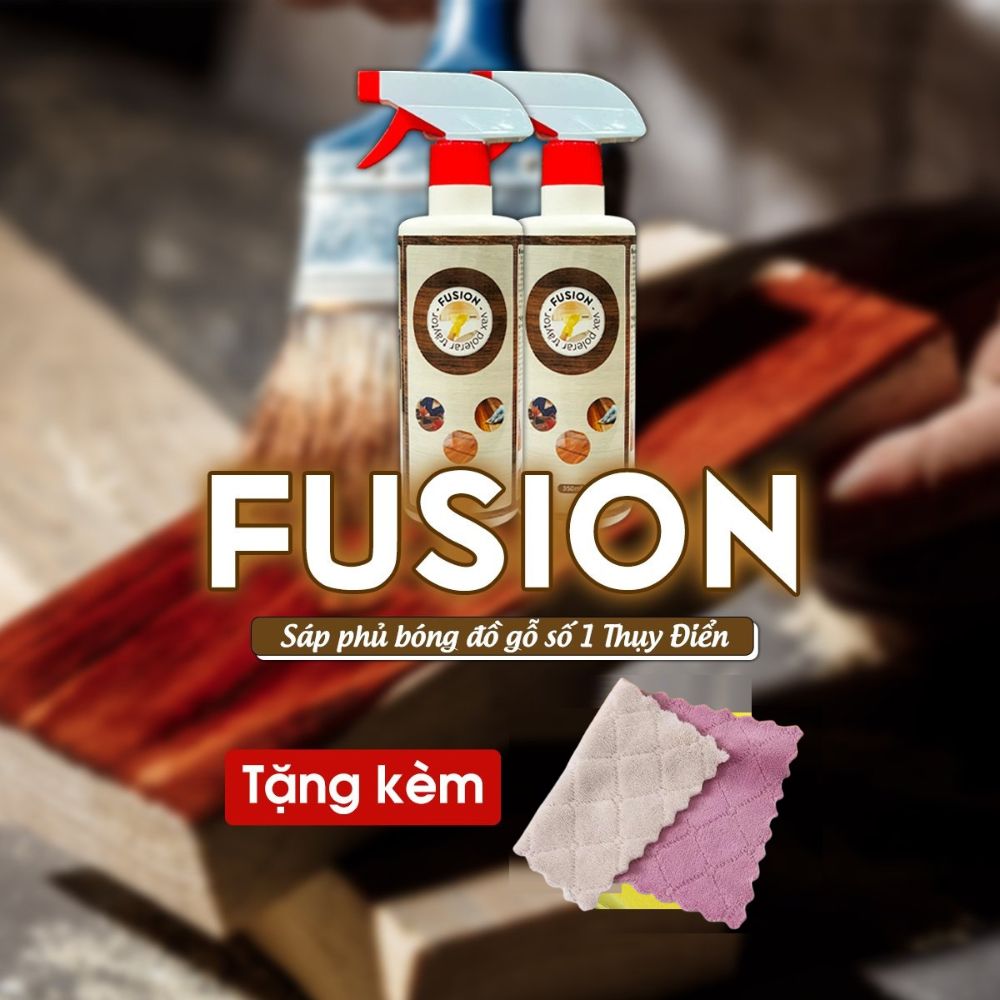 Dung dịch xịt bảo dưỡng, làm sạch vết bẩn và đánh bóng đồ nội thất gỗ fusion 350ml