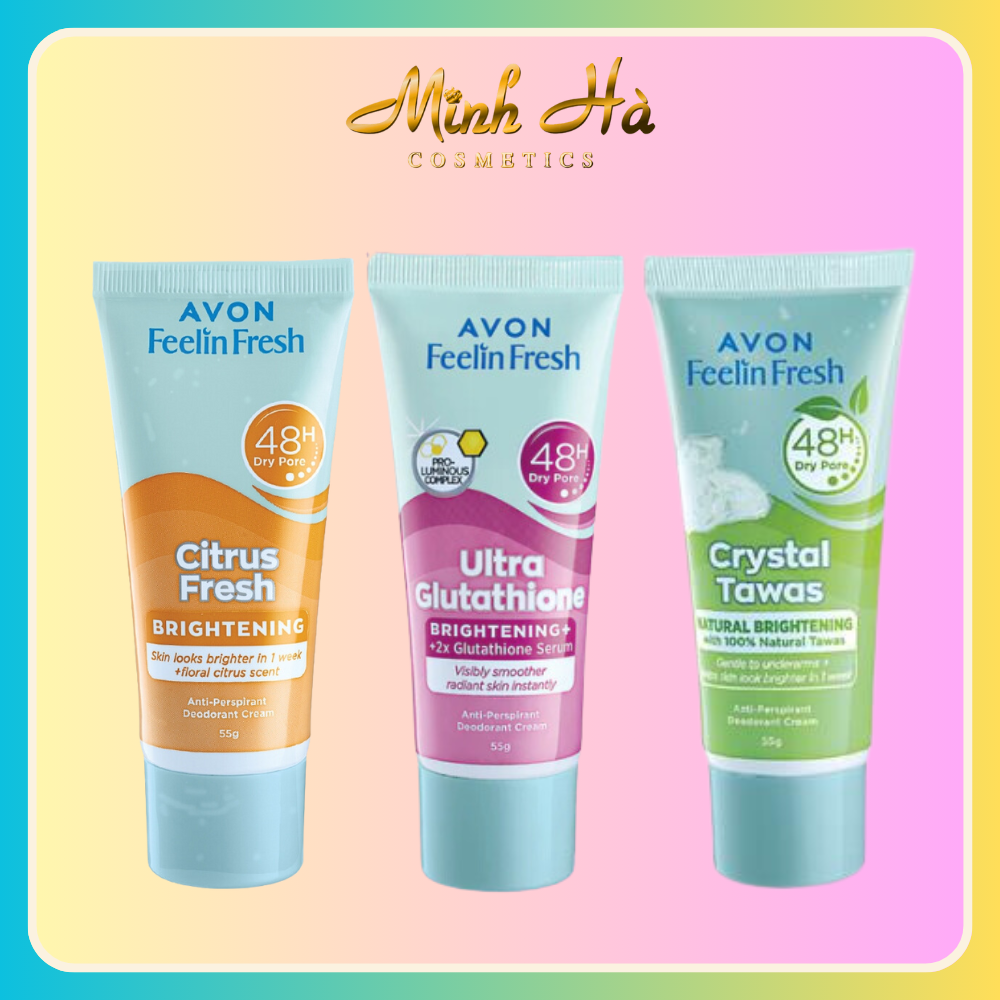 Gel thoa nách Avon Feelin Fresh Whitening 4n1 55g khử mùi khó chịu  thông thoáng lỗ chân lông