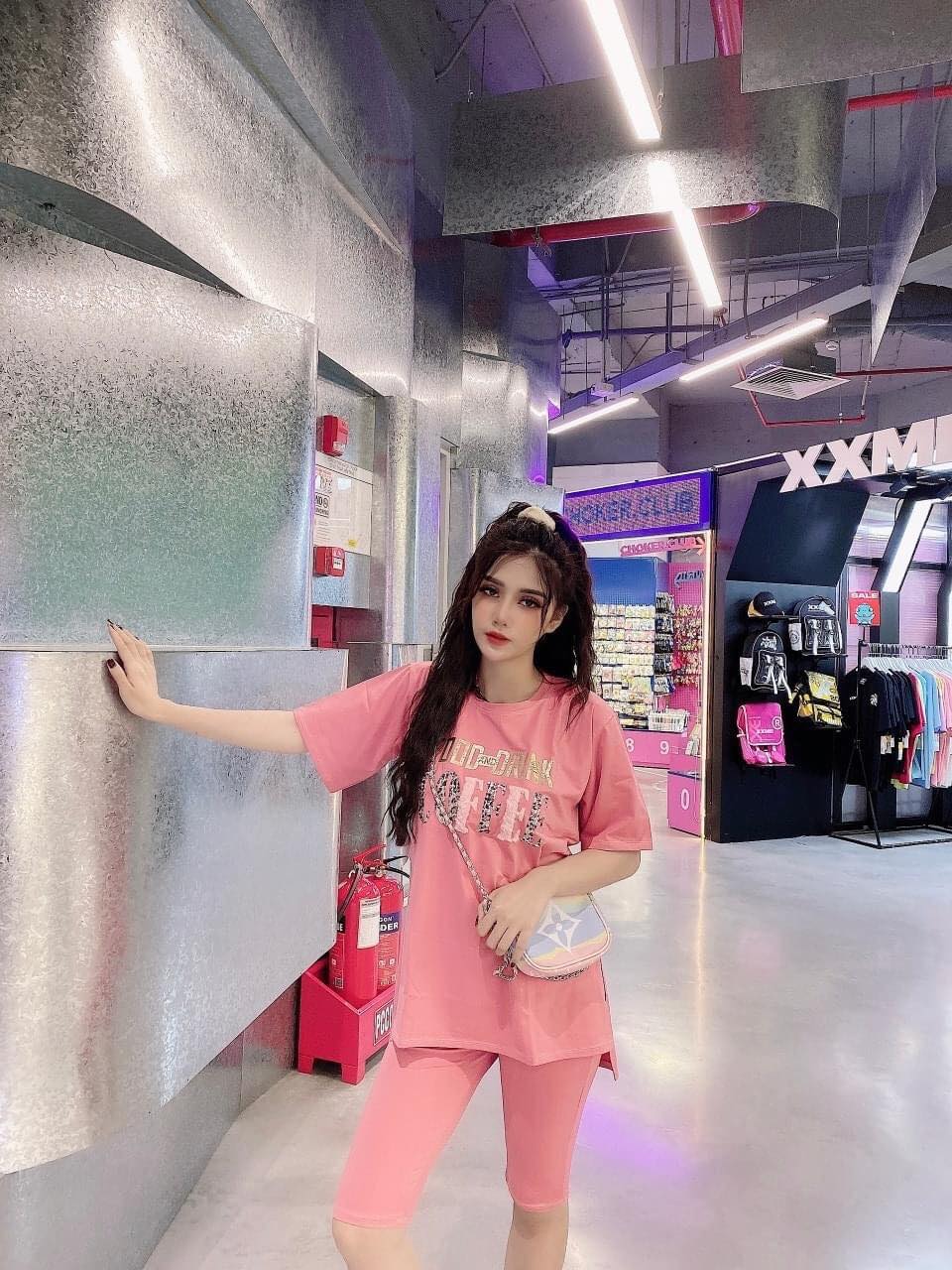 Set bộ lửng thêu coffee siêu dễ thương