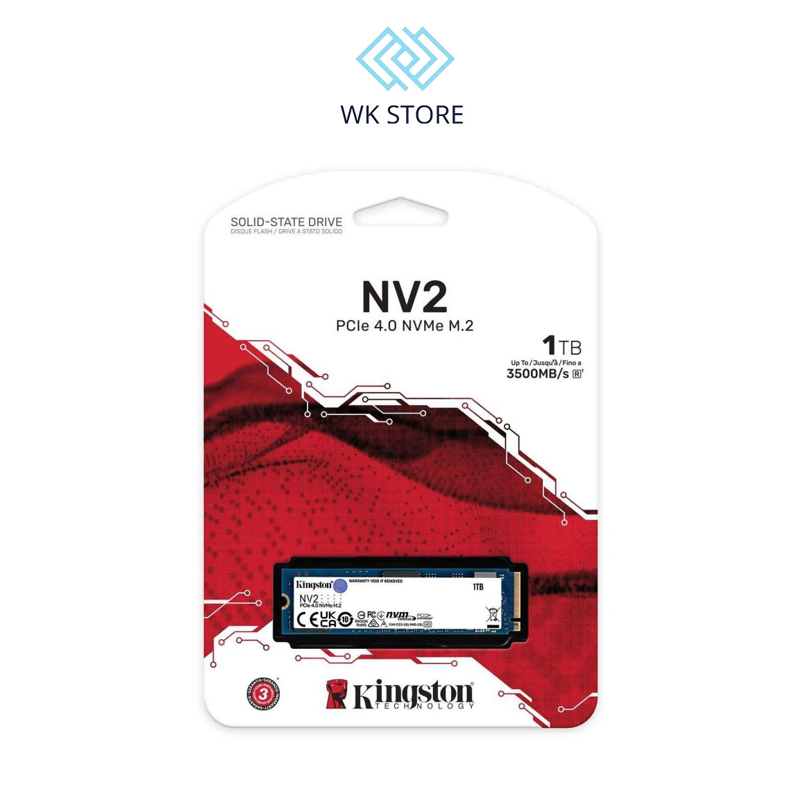 Ổ Cứng SSD 1TB Kingston NV2 | PCIe Gen4, M.2 NVMe