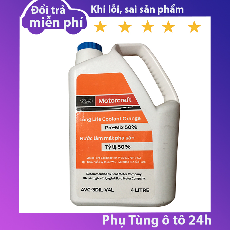 Nước làm mát màu đỏ các dòng xe Ford-Motorcraft