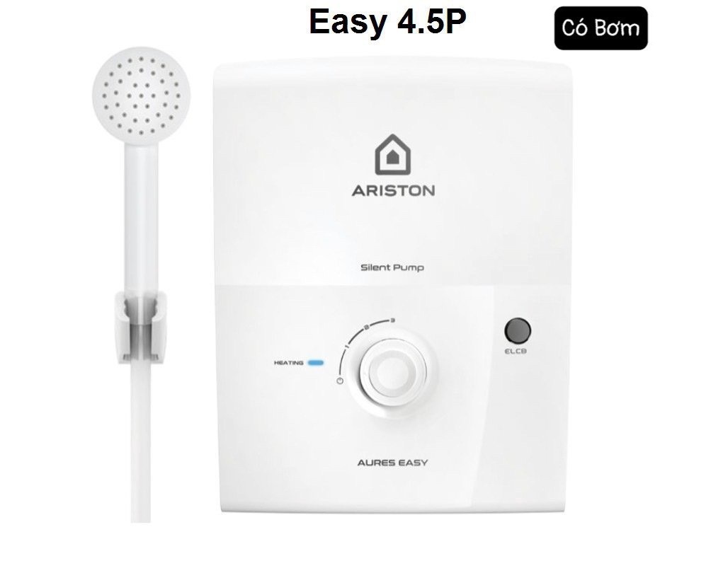  Máy nước nóng trực tiếp có bơm  Ariston Viessmann Aures Easy 4.5P    Aures Easy 3.5 không bơm 