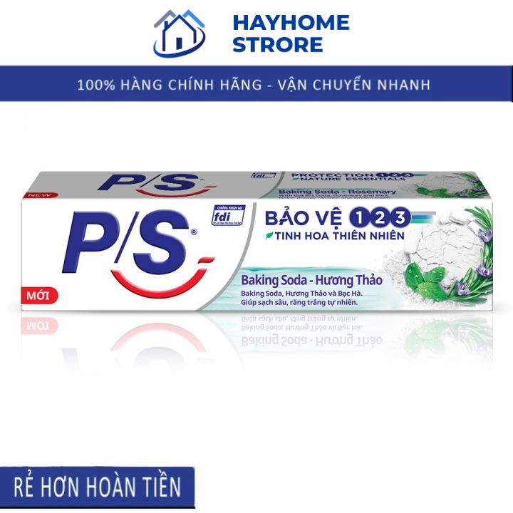 Kem đánh răng p/s baking soda 30gr hương thảo, trắng răng, thơm miệng