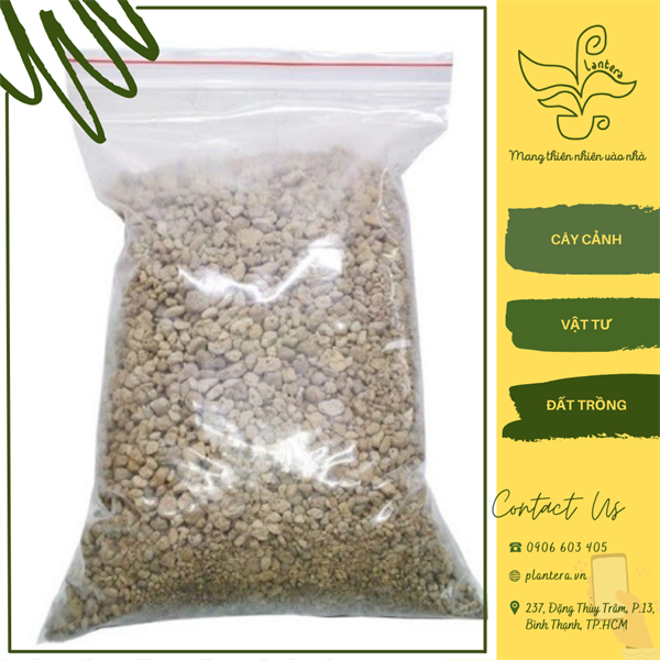 Đá pumice đá bọt indo size 3-6mm chia túi 1kg - giá thể - đá pumice